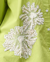 Lime Daisy Hand Embellished Shirt