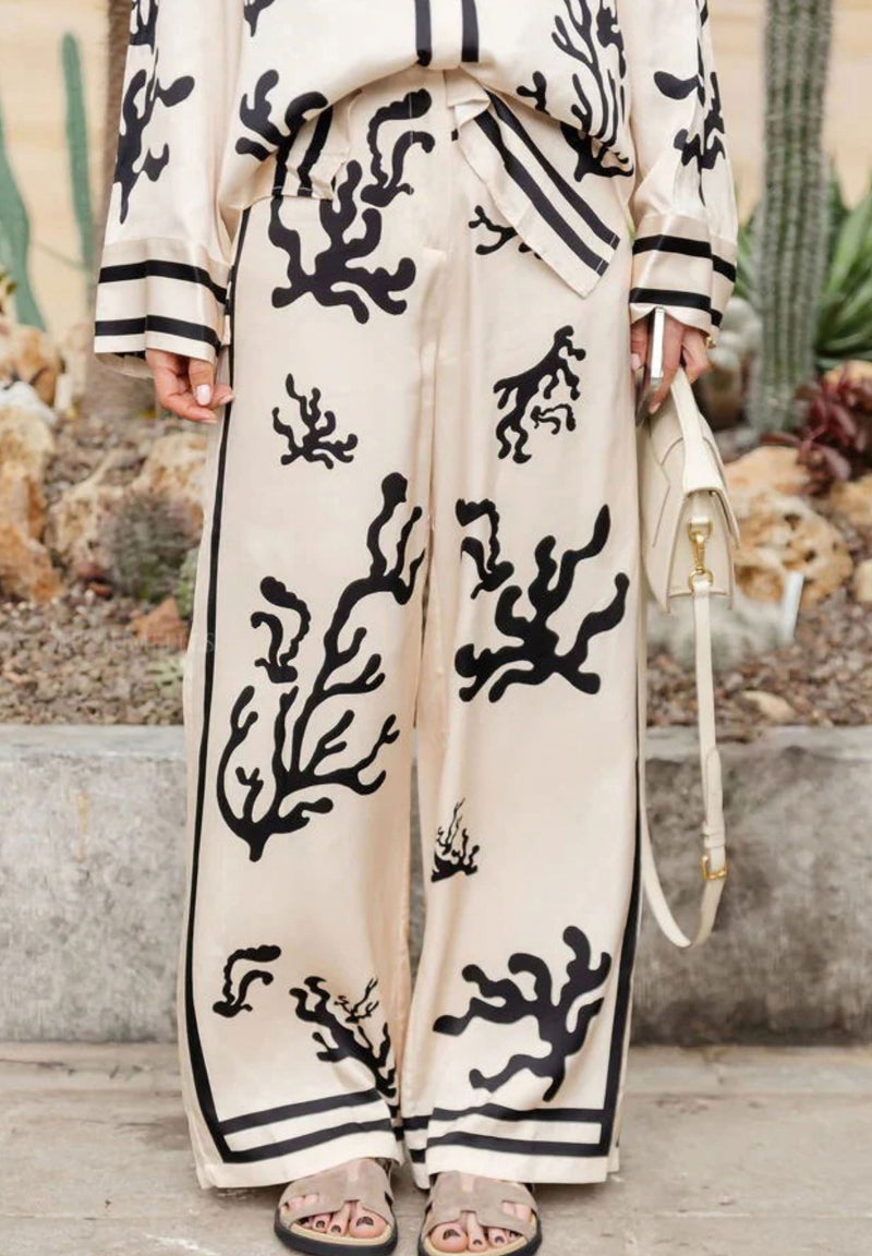 Coral Noir Co-ord Set