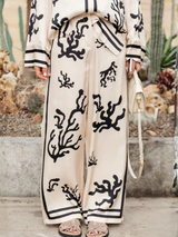 Coral Noir Co-ord Set