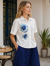 Azure Bloom Shirt