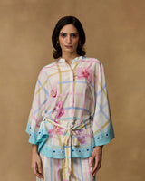 Ivory Iris Royal Crepe Printed Co-ord Set