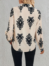 Noir Bloom Button-Up Shirt