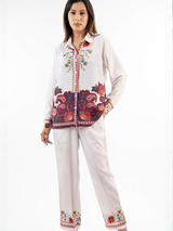 Ivory Paisley Garden Co-ord Set