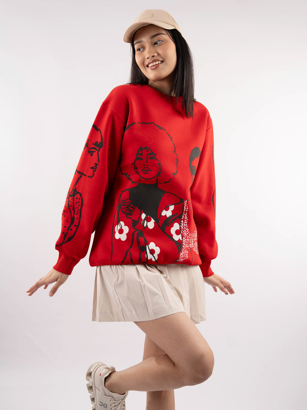 The Crimson Sketch Sweatshirt