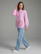 Soft Rose Statement Shirt