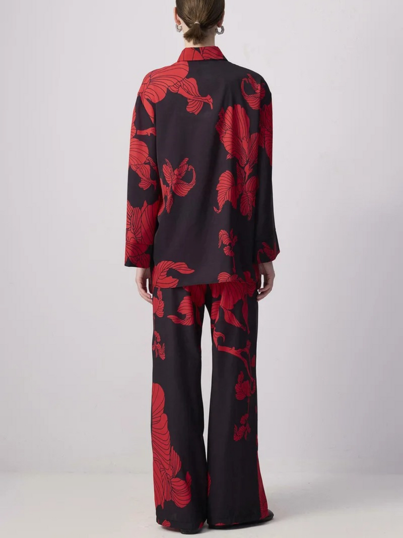 Crimson Bloom Co-ord Set