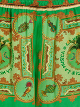 Tropical Baroque Printed Royal Crape Co-ord Set – Green