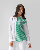 Garden Check Hand Embellished Shirt