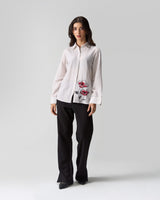 Red Poppy Hand Embroidered Shirt