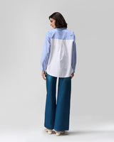 Sunday Blue Hand Embroidered Shirt
