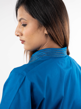 Big Bloom Blue Shirt