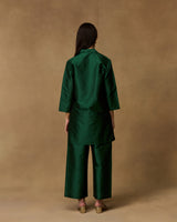 Emerald Pearl Hand Embroidered Co-ord Set