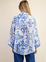 Indigo Baroque Shirt