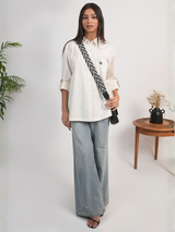 Spider Chic Oversized Shirt – Relaxed Silhouette