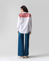 Berry Check Hand Embroidered Shirt