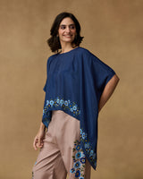 Navy Blossom Hand Embroidered Co-ord Set