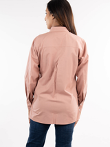 White Medallion Blush Pink Shirt