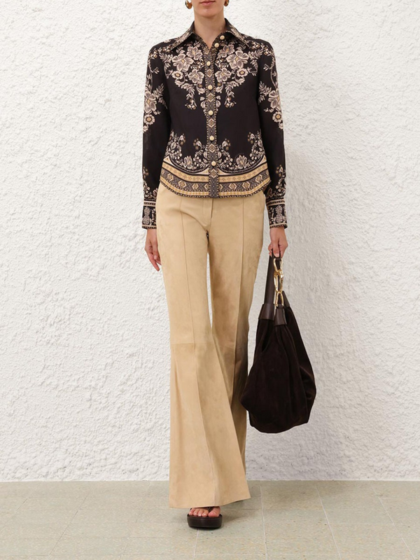 Ornate Garden Tapestry Shirt