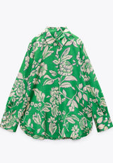 Emerald Drift Royal Crepe Shirt – Emerald Green