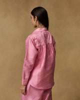 Pink Florescence Hand Embroidered Co-ord Set