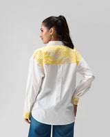 Lemon Charm Hand Embroidered Shirt