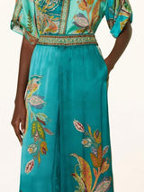 Aqua Flora Palazzo Set