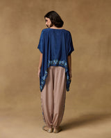 Navy Blossom Hand Embroidered Co-ord Set