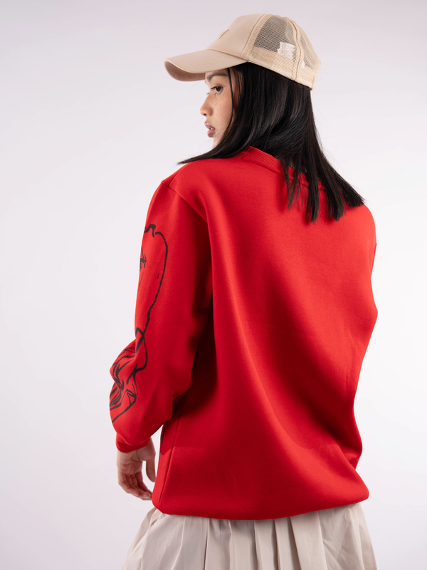 The Crimson Sketch Sweatshirt