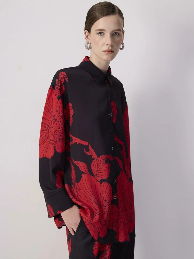 Crimson Bloom Co-ord Set