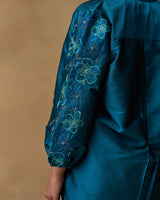 Blue Serenity Hand Embroidered Co-ord Set