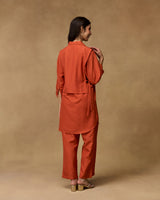 Ember Blossom Hand Embroidered Co-ord Set