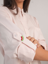 Watermelon Poplin Shirt – Blush Pink