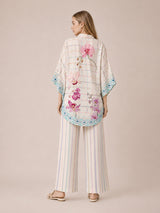 Siorai Ivory Iris Royal Crepe Printed Co-ord Set