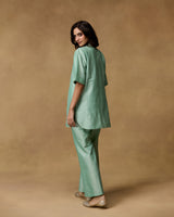 Sage Dew Hand Embroidered Co-ord Set