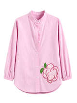 Soft Rose Statement Shirt