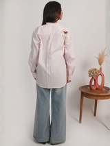 Watermelon Poplin Shirt – Blush Pink