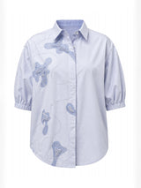 Celeste Abstract Embroidered Shirt