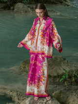 Crimson Flora Co-ord Set