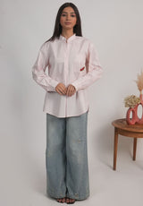 Watermelon Poplin Shirt – Blush Pink