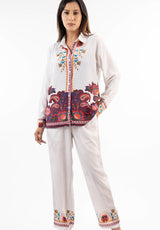 Ivory Paisley Garden Co-ord Set