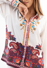 Ivory Paisley Garden Co-ord Set