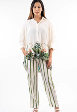 Tropical Garden Striped Co-ord Set