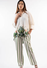 Tropical Garden Striped Co-ord Set