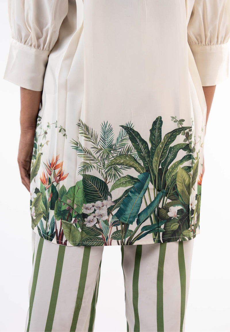 Tropical Garden Striped Co-ord Set