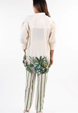 Tropical Garden Striped Co-ord Set