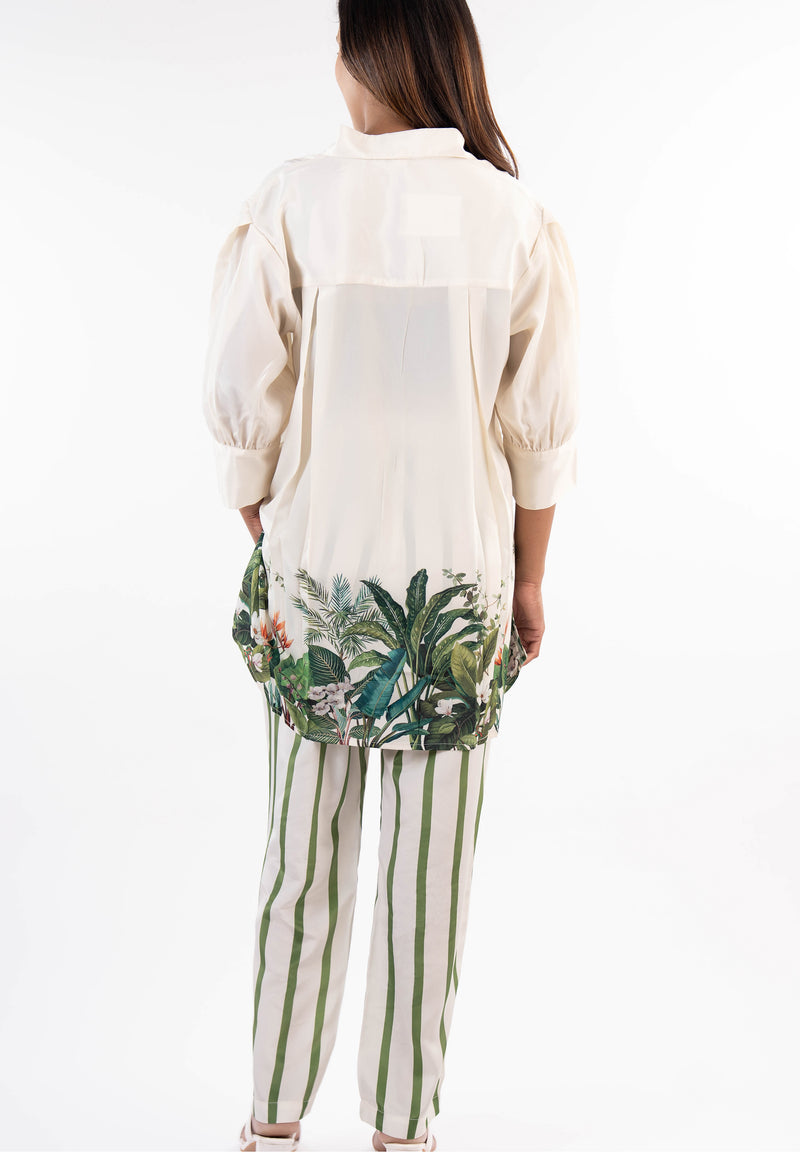 Tropical Garden Striped Co-ord Set