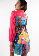 Bold Pop-Art Shirt Dress