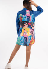 Bold Pop-Art Shirt Dress
