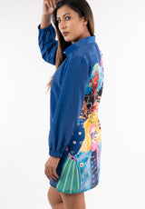 Bold Pop-Art Shirt Dress