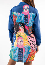 Bold Pop-Art Shirt Dress